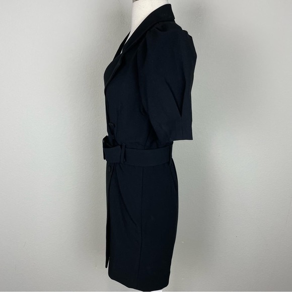 & Other Stories Black Double Breasted Short Sleeve Coat Dress 0 - Picture 8 of 8
